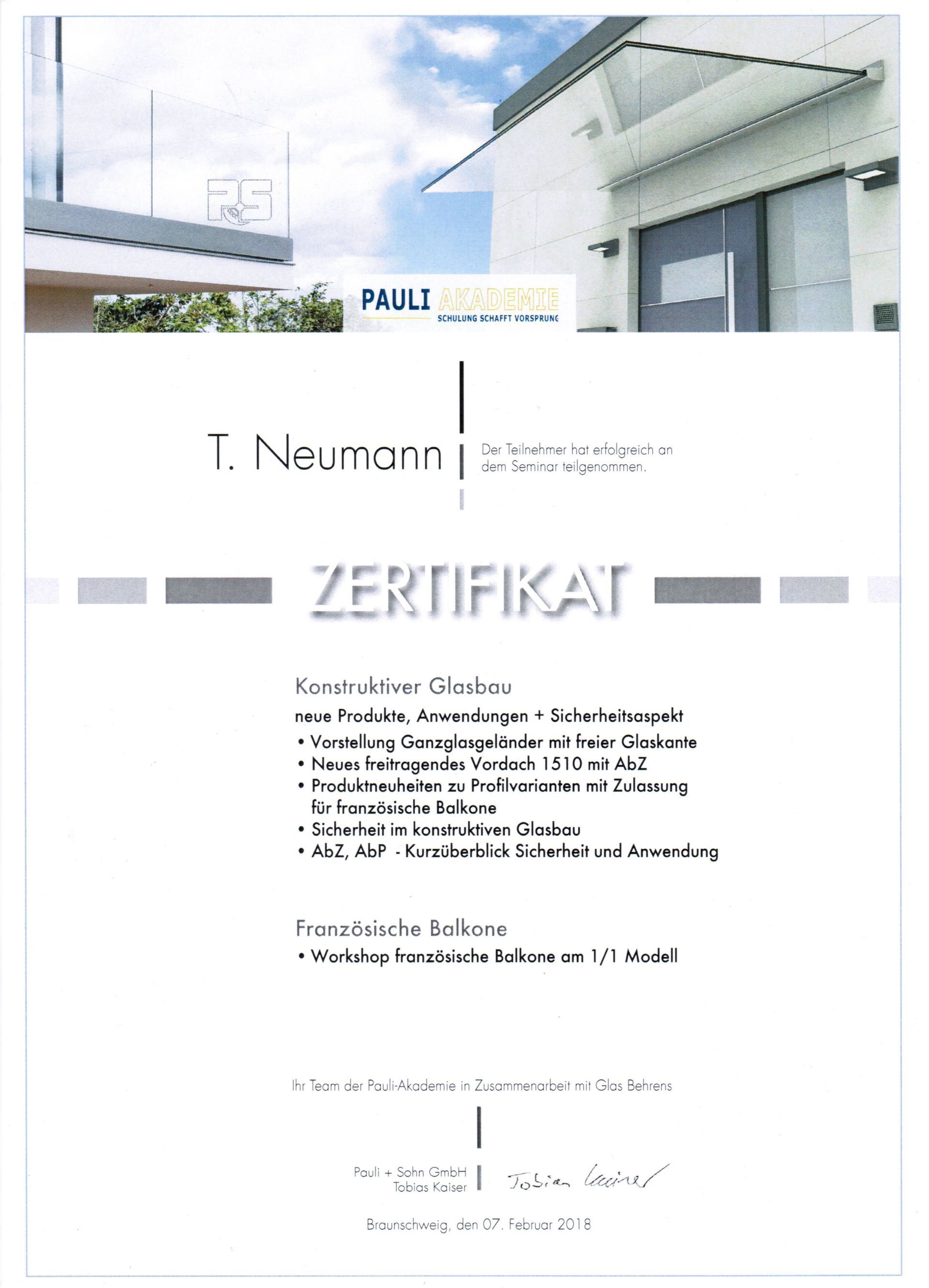 Zertifikat