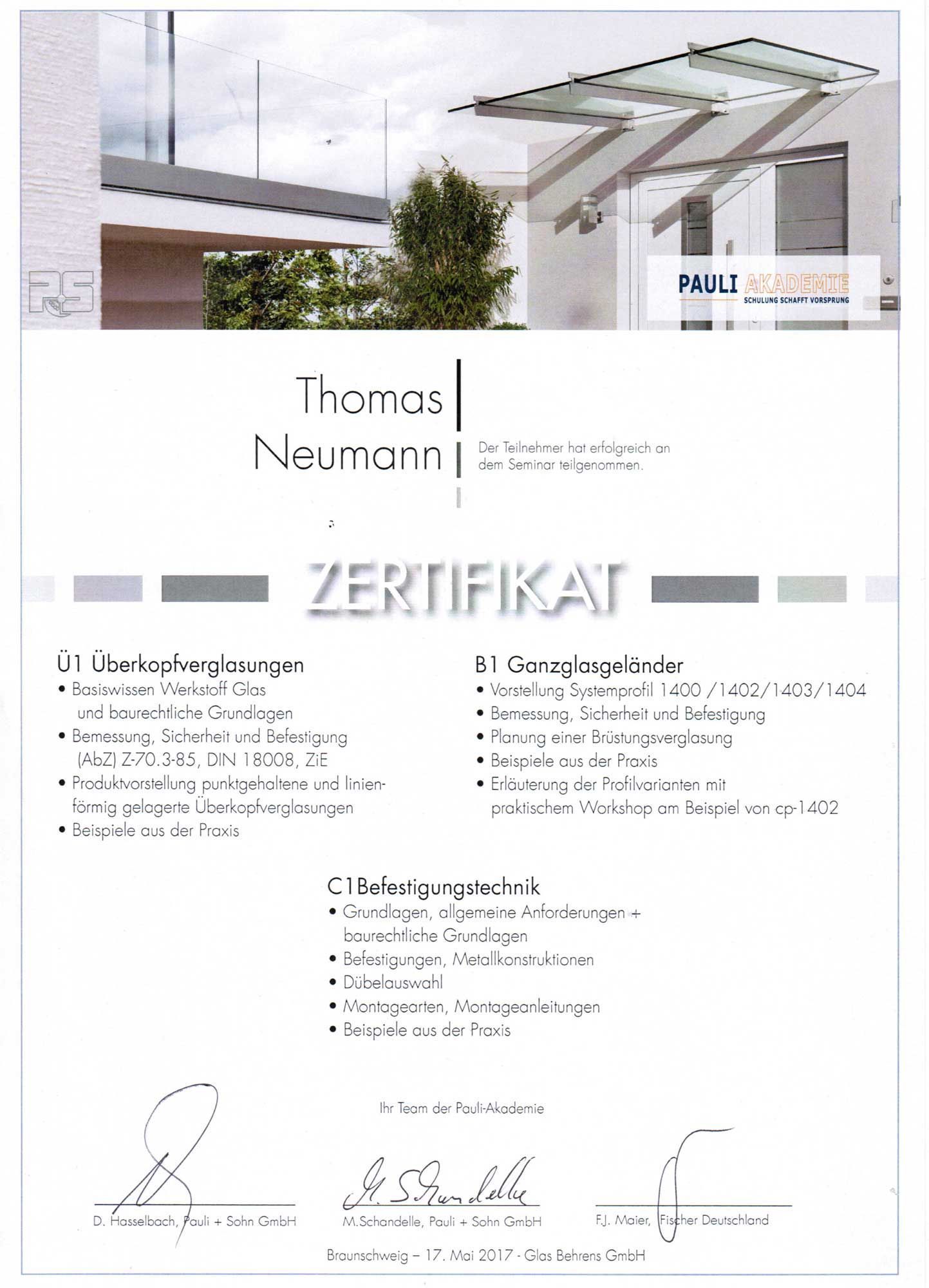 Zertifikat