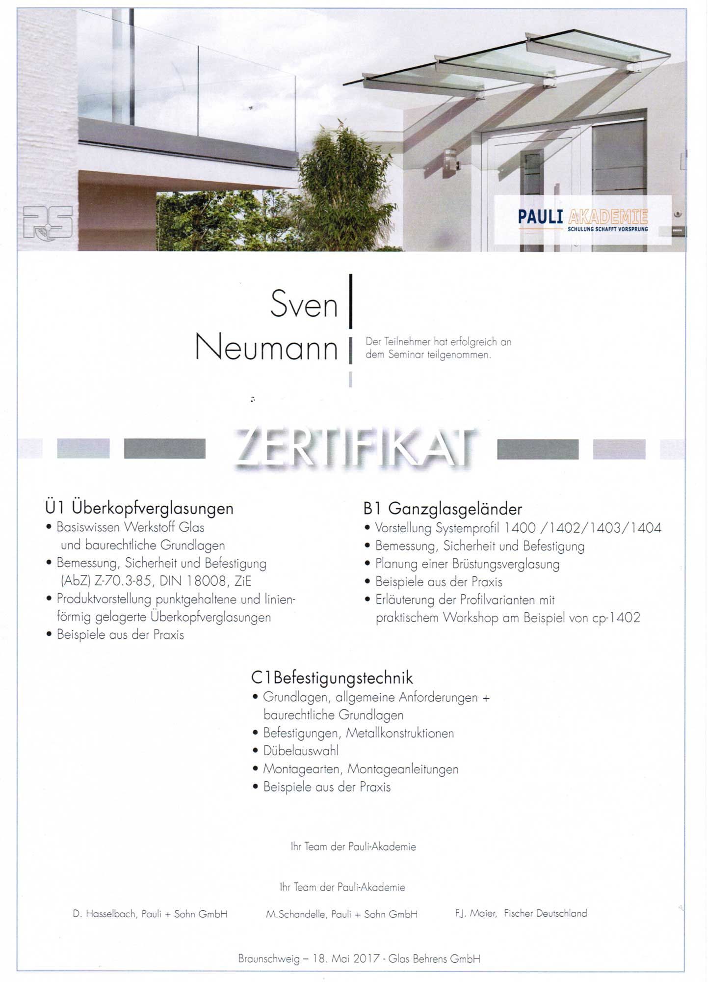 Zertifikat