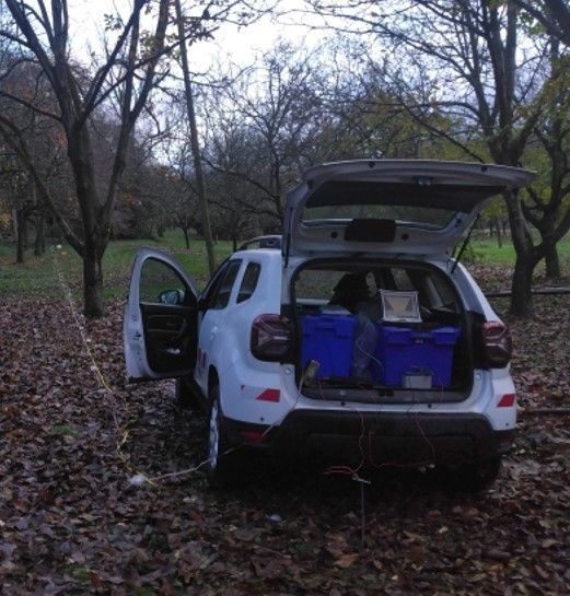 Matériel de géophysique.