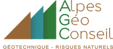 Lien vers la page d'accueil Logo d'Alpes Géo Conseil.