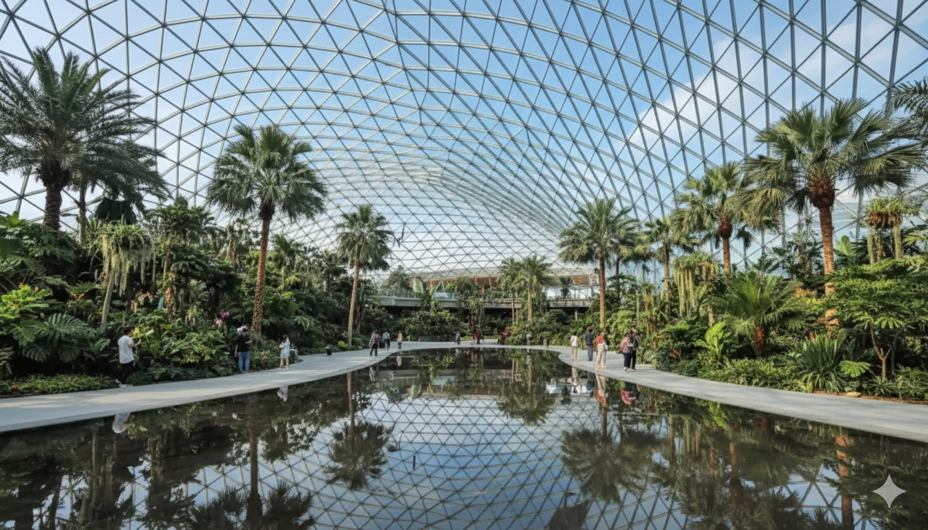 Un primer plano del techo de un edificio.