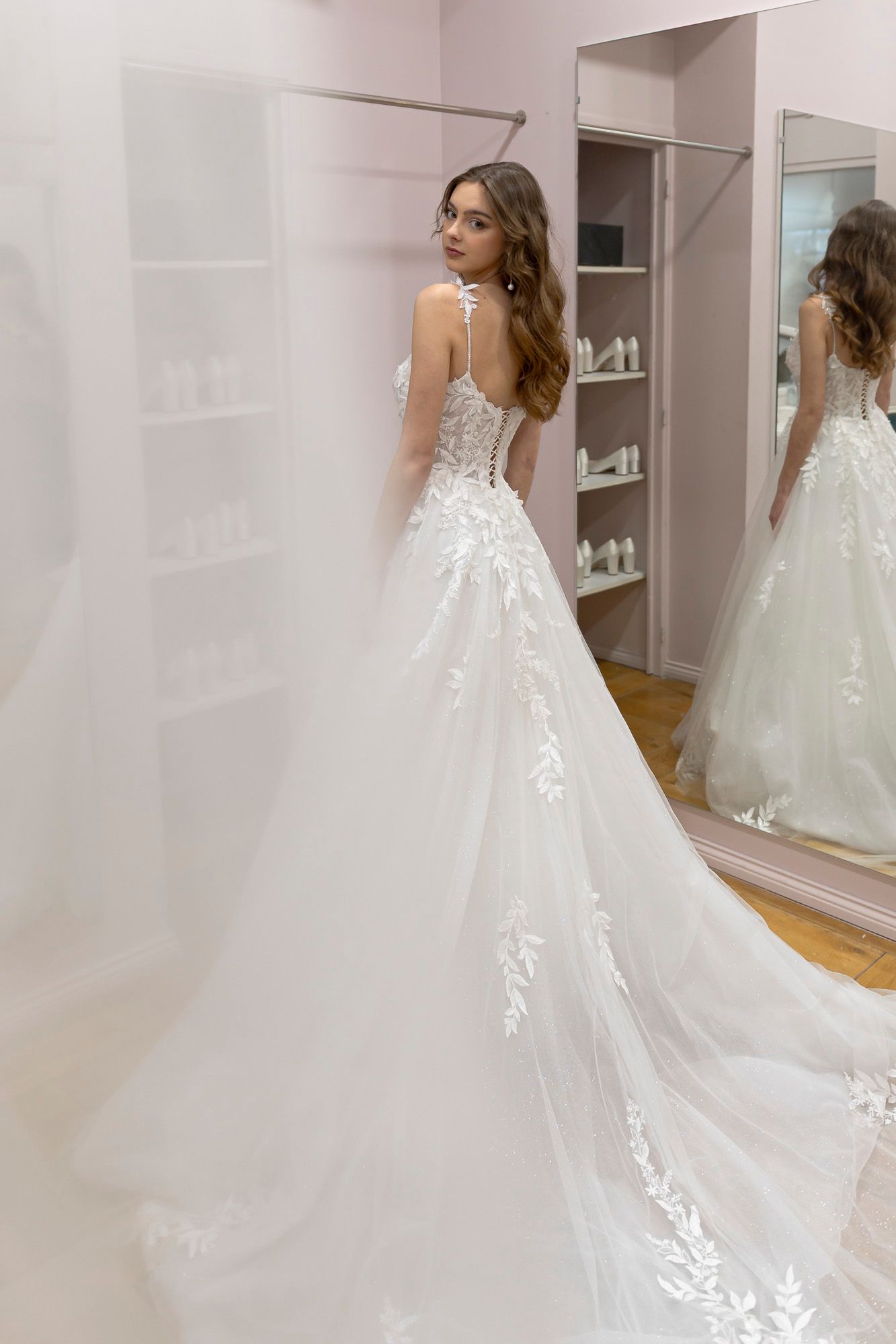 Femme en robe de mariée