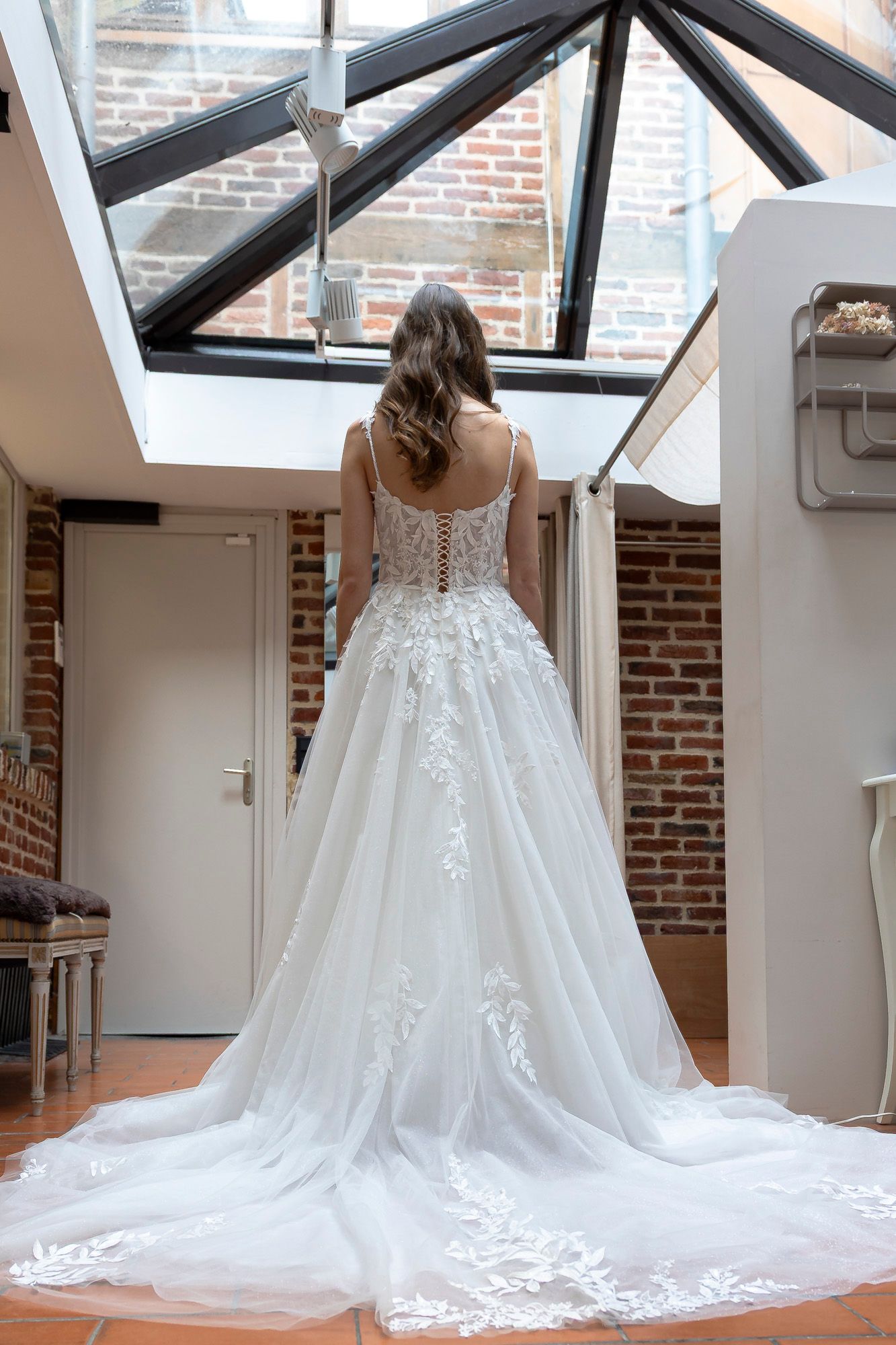 Robe de mariée vu de derrière
