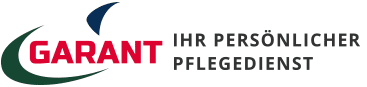 A logo for a company called garanti ihr personlicher pflegedienst