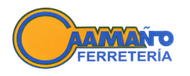 Logotipo para AAMANO FERRETER&Iacute;A, ferreter&iacute;a, con dise&ntilde;o en forma de llave en color amarillo y azul.