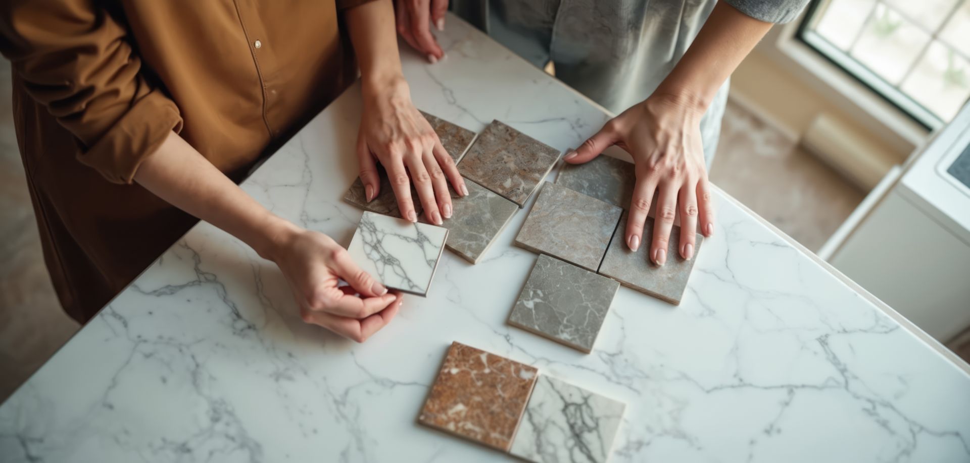 Plusieurs types de carrelages