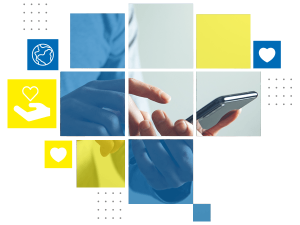 Homme qui compose un numéro sur son téléphone