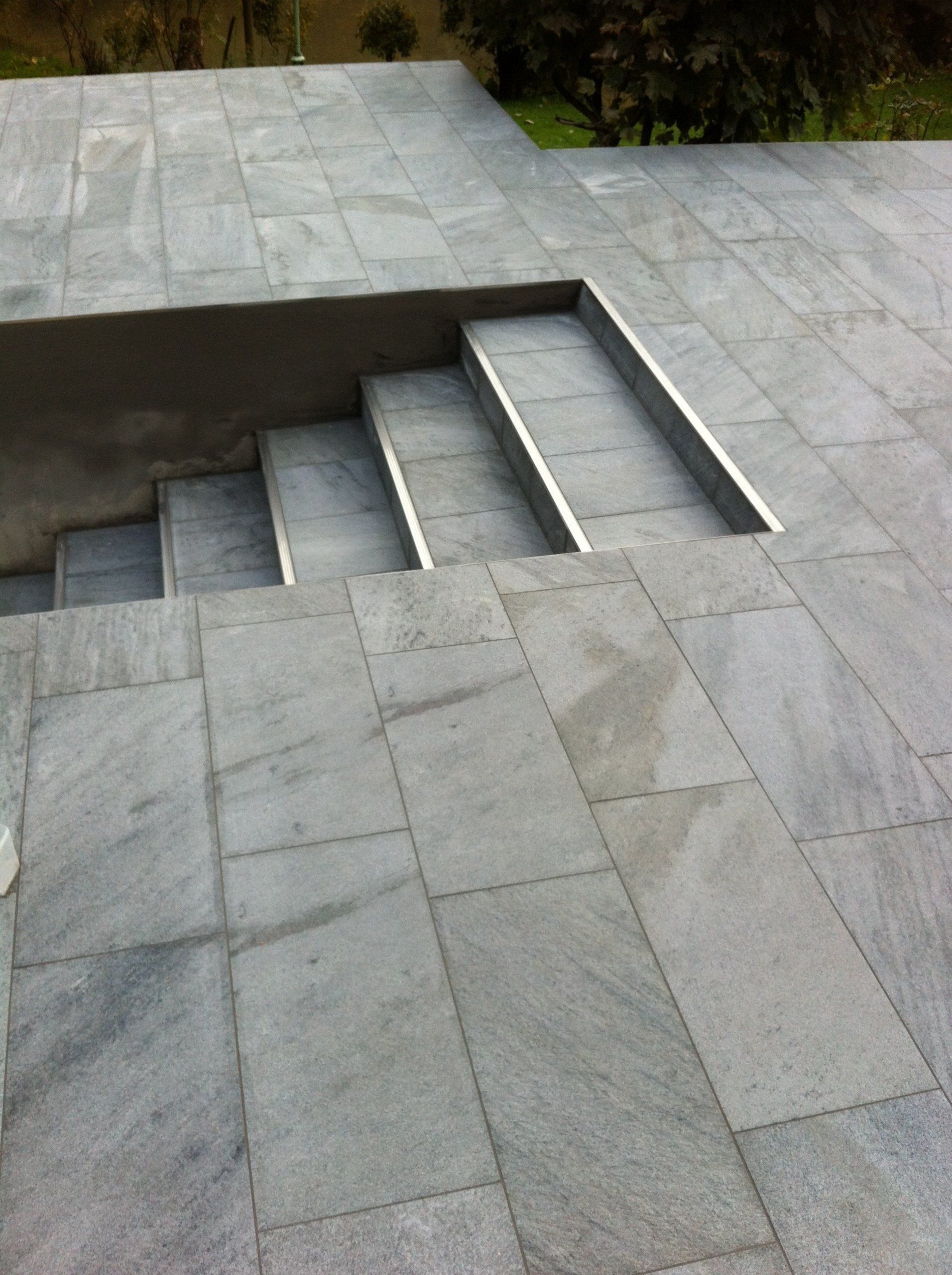 Dalles de carrelage extérieures