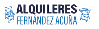 A logo for a company called alquileres fernandez acuña