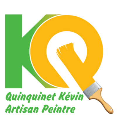 Un logo vert et jaune pour quinquinet kevin artisan peintre