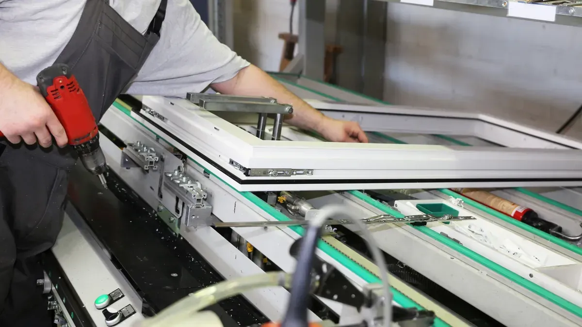 Persona con traje de protección rociando un sistema de pesticida montado en un vehículo sobre arbustos