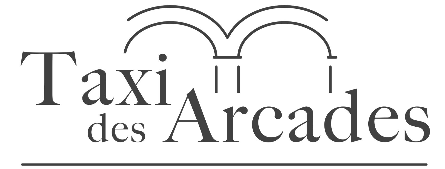 Logo du Taxi des Arcades.