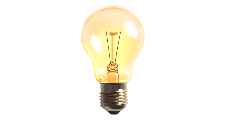 Une ampoule jaune.