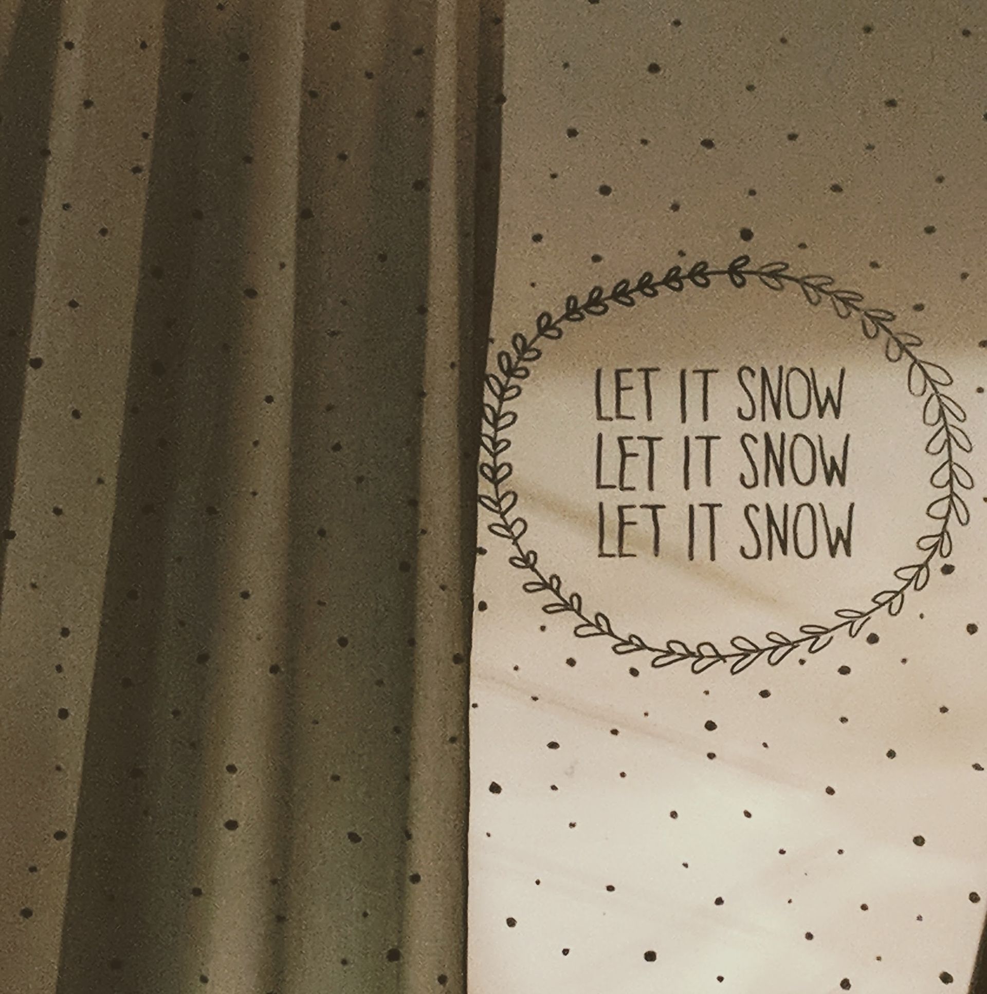 Fenstermalerei Let it Snow