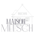 MAISON MITSCH-Logo mit einer architektonischen Zeichnung eines Hauses in Grau.