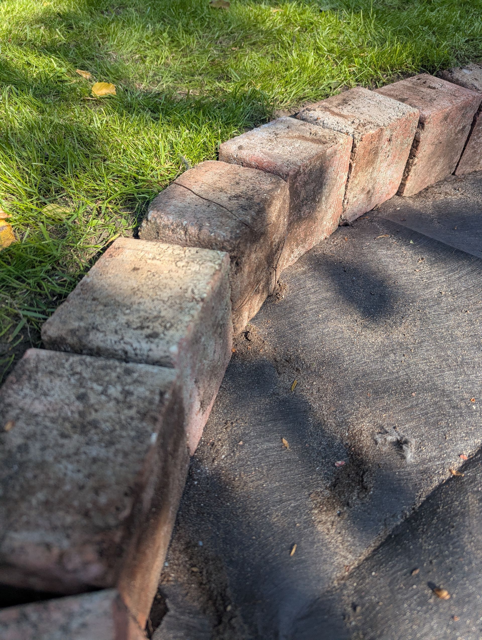 Pflastersteine umrandung.