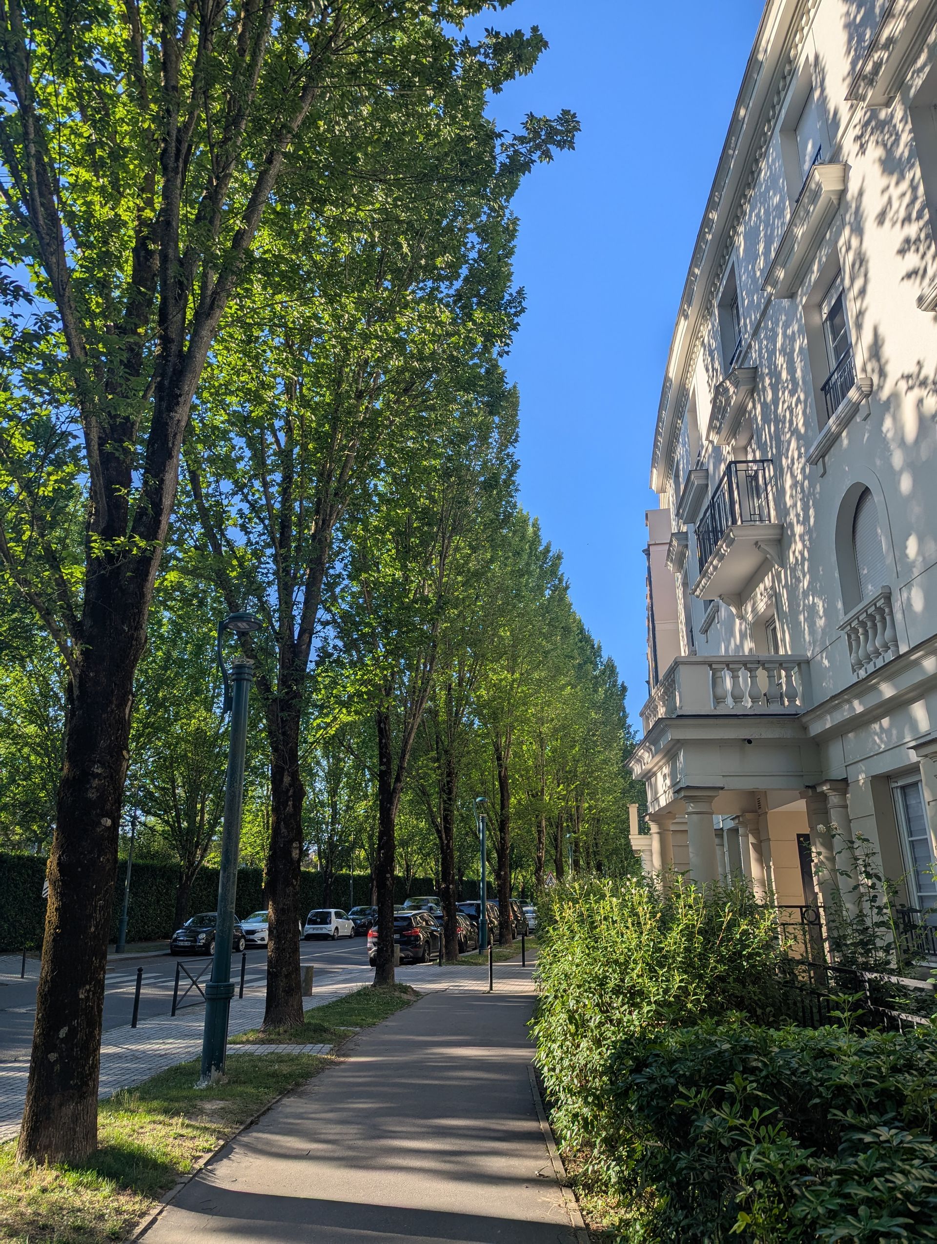 Straße in Serris Frankreich