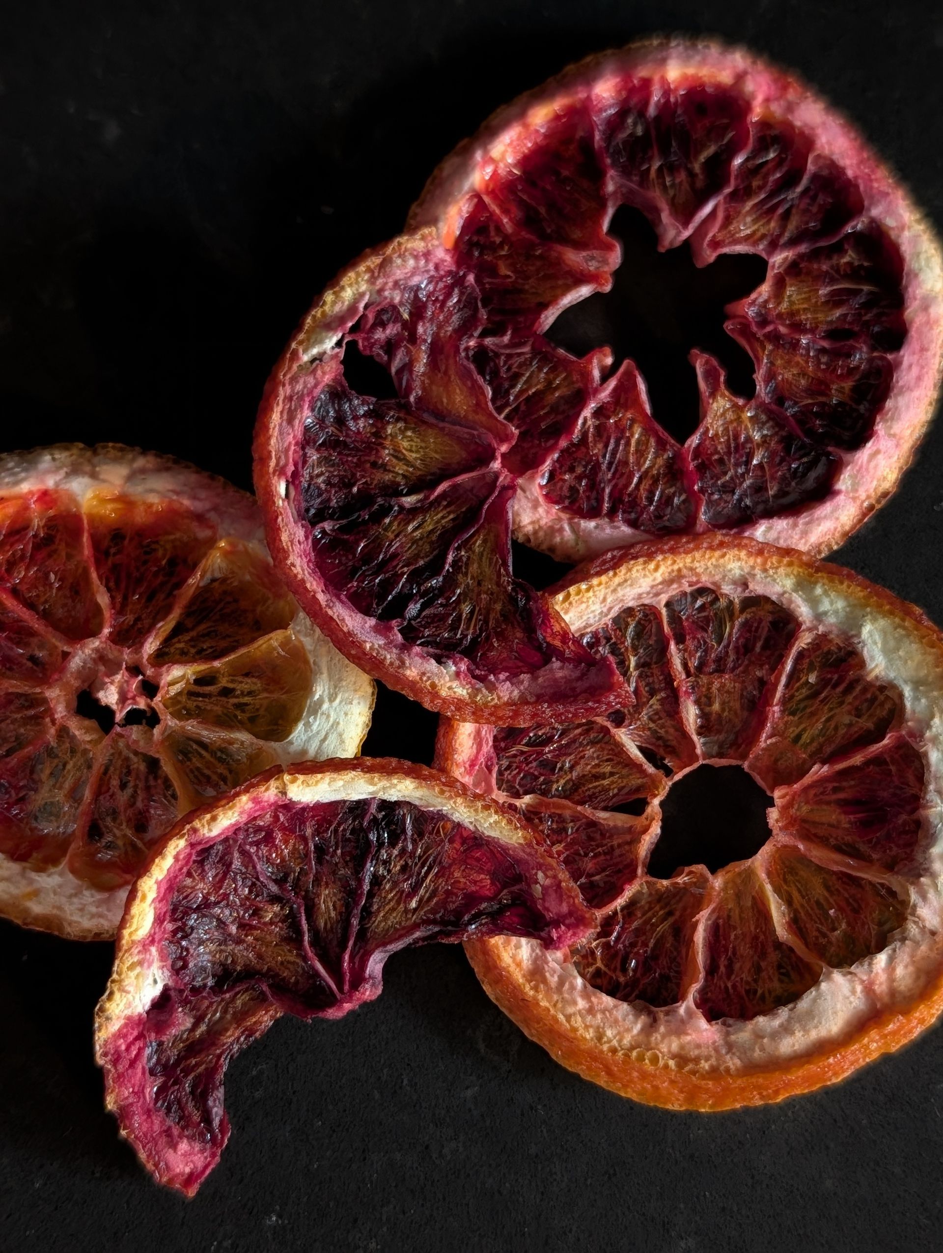 Getrocknete Blutorangenscheiben