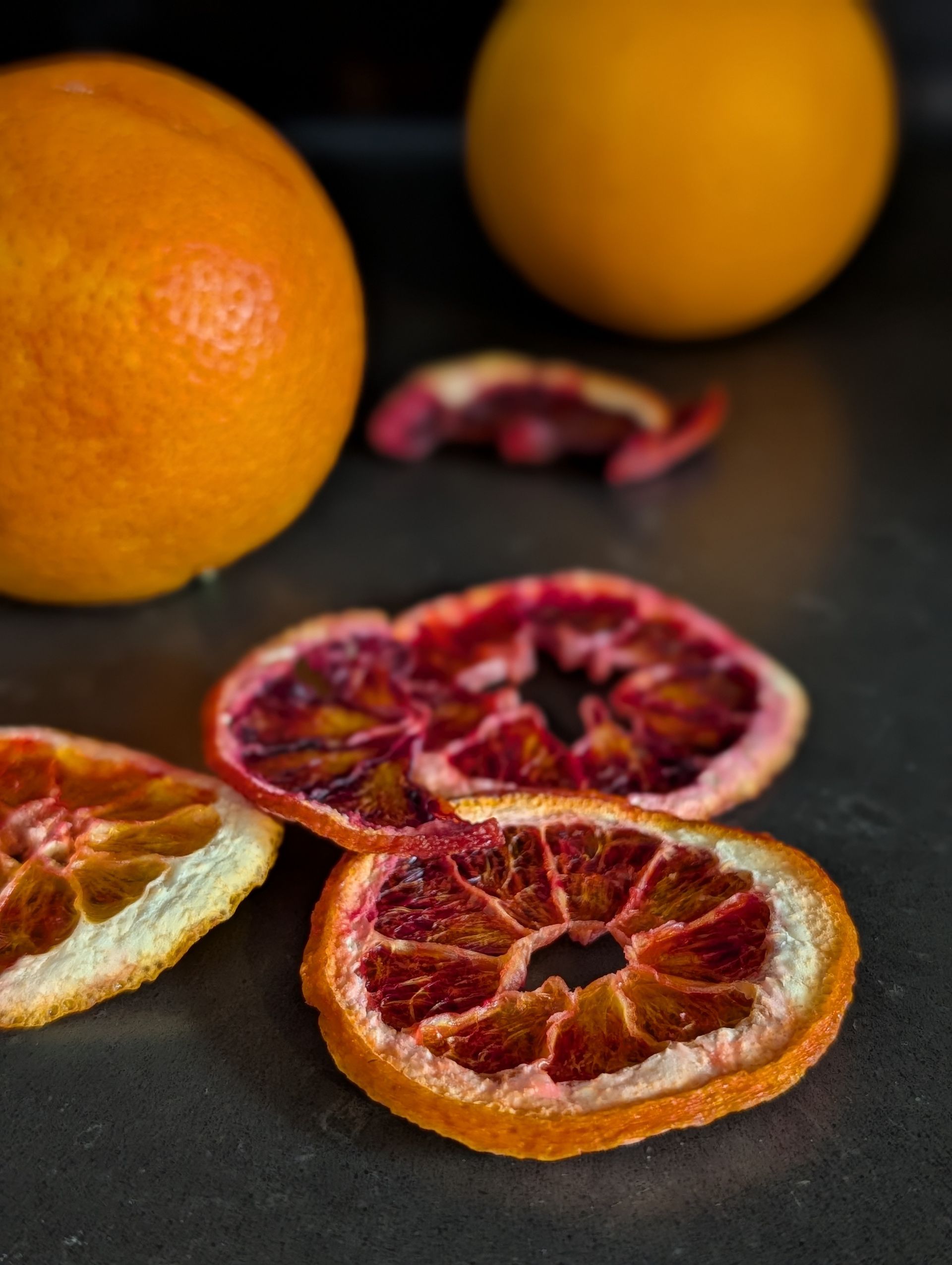 Getrocknete Blutorangenscheiben