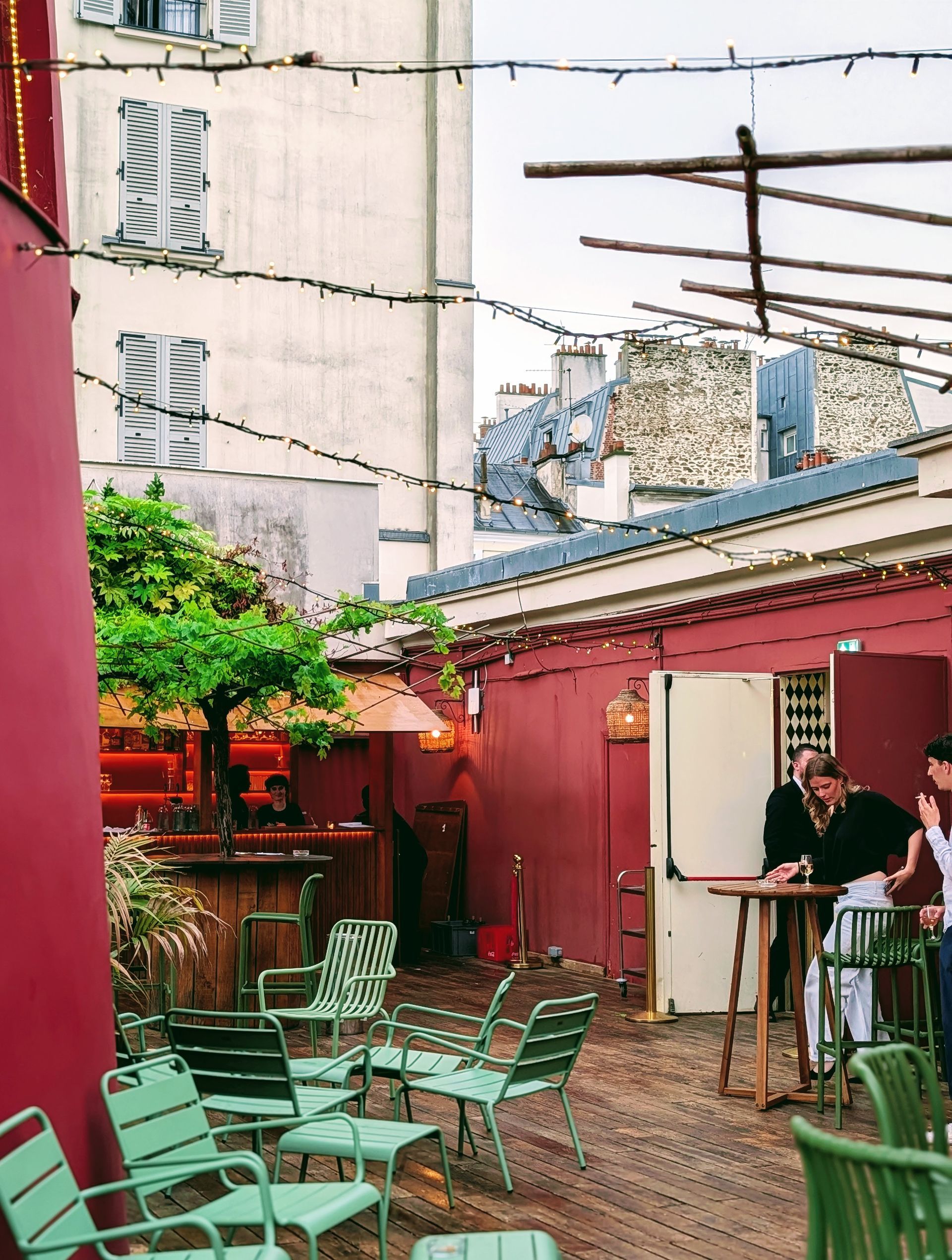 Terrasse der Bar à Bulles.