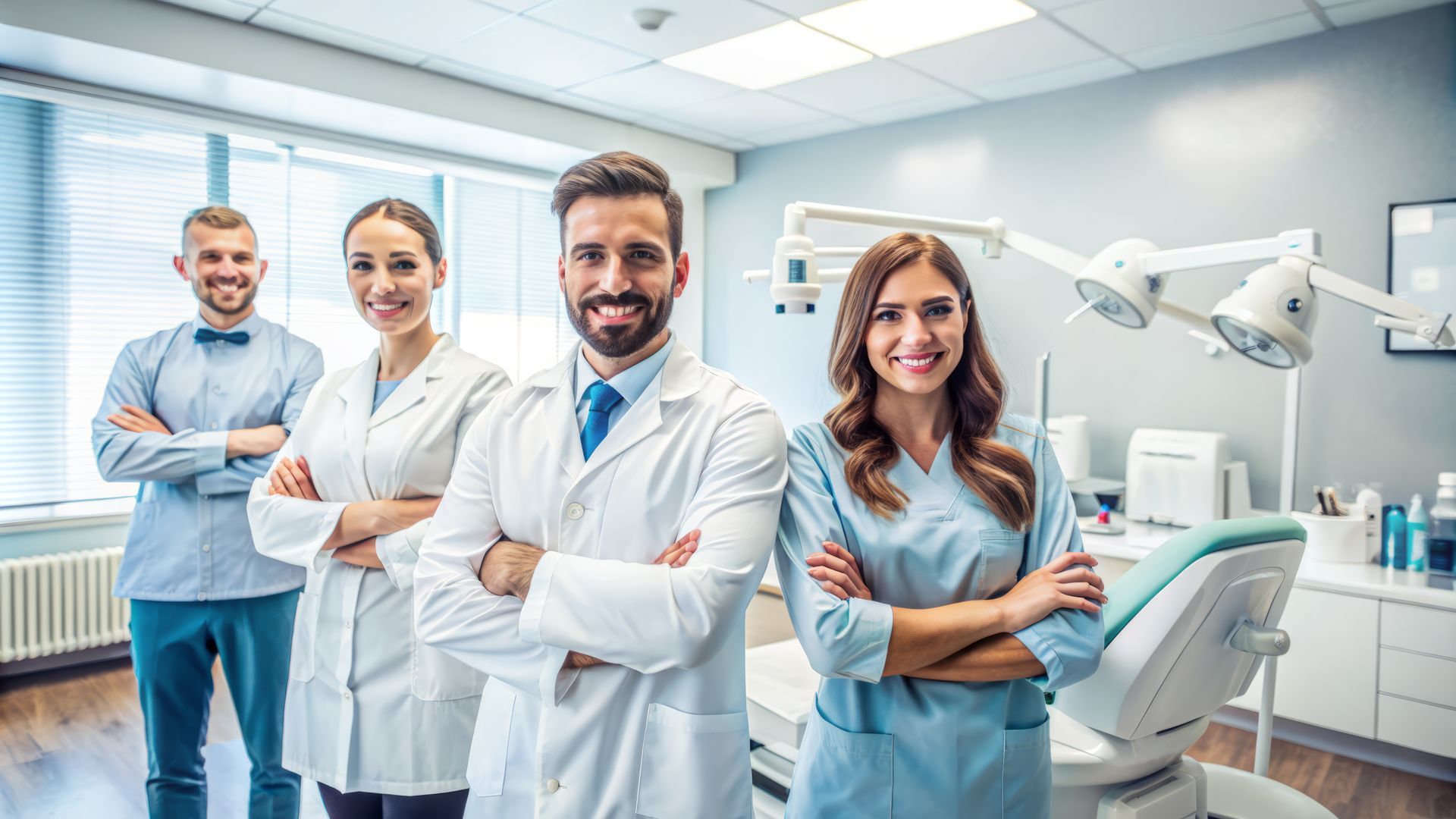 Une équipe de professionnels dentistes