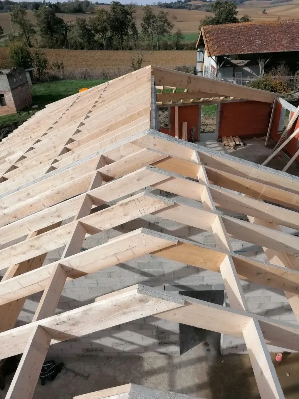 Une charpente traditionnelle