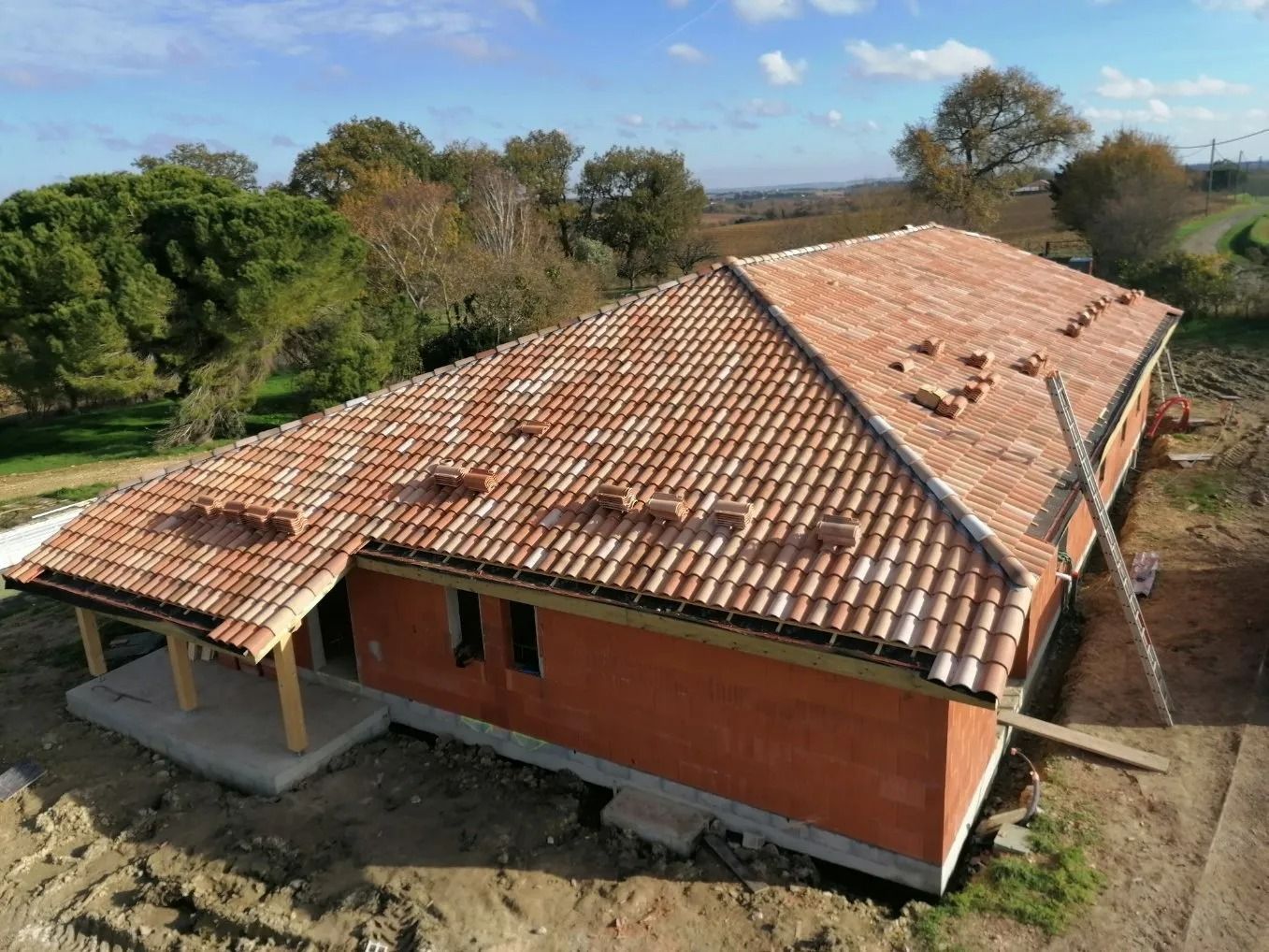 Une maison en construction