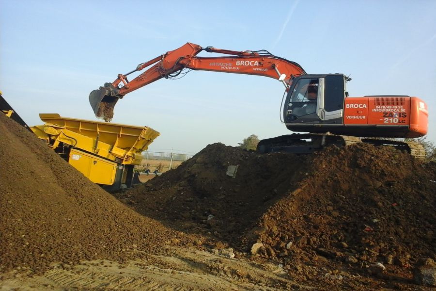 Afbraakwerken voor project