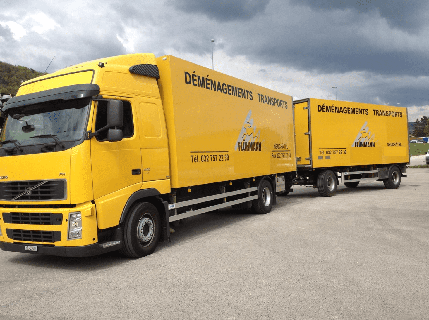 Transports de palettes - Flühmann Déménagements Sàrl - Neuchâtel