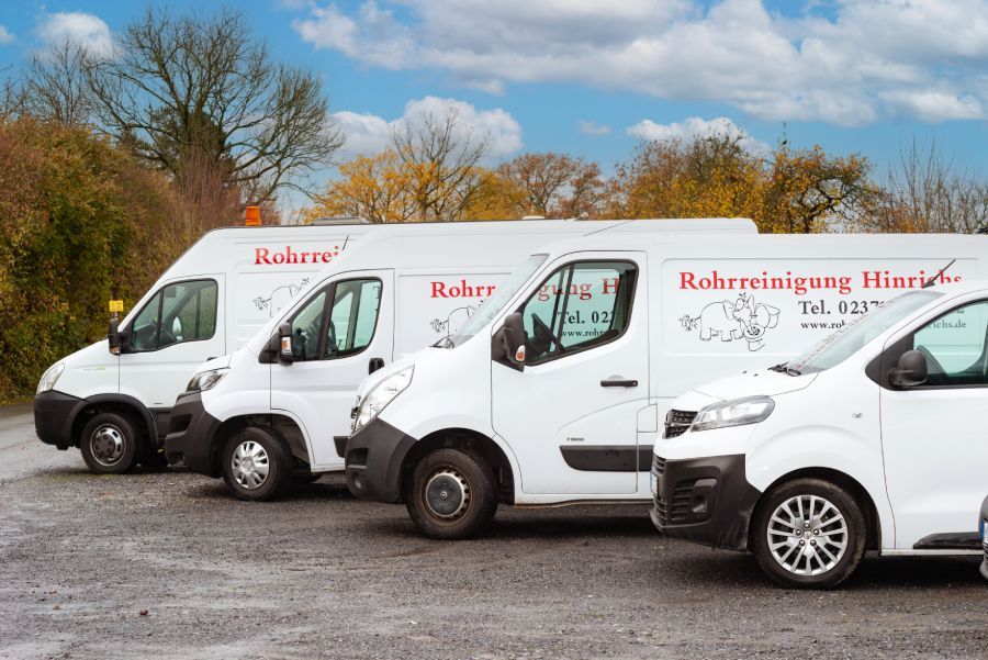 Nahaufnahme vom Fuhrpark | Rohrreinigung Hinrichs