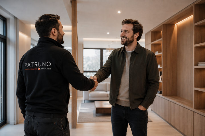 Deux personnes faisant une poignée de mains