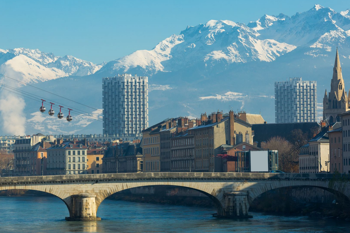 Vue sur la ville de Grenoble