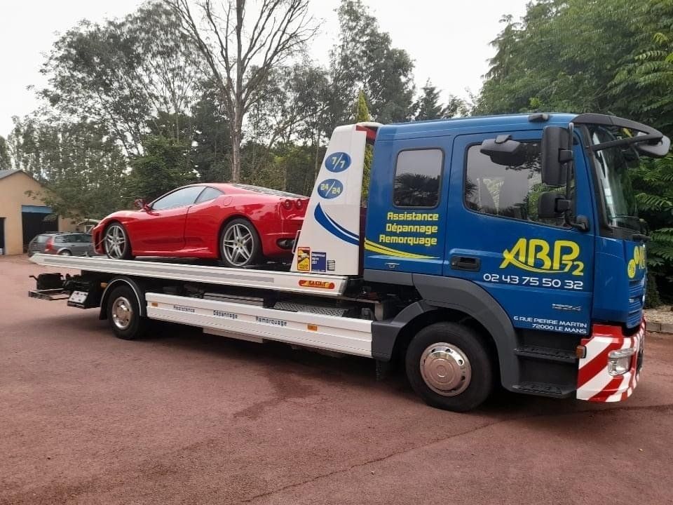 Remorquage de voiture de sport