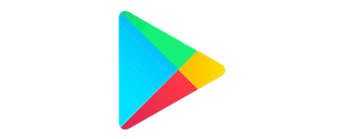 El logotipo de Google Play Store es un triángulo colorido sobre un fondo blanco.