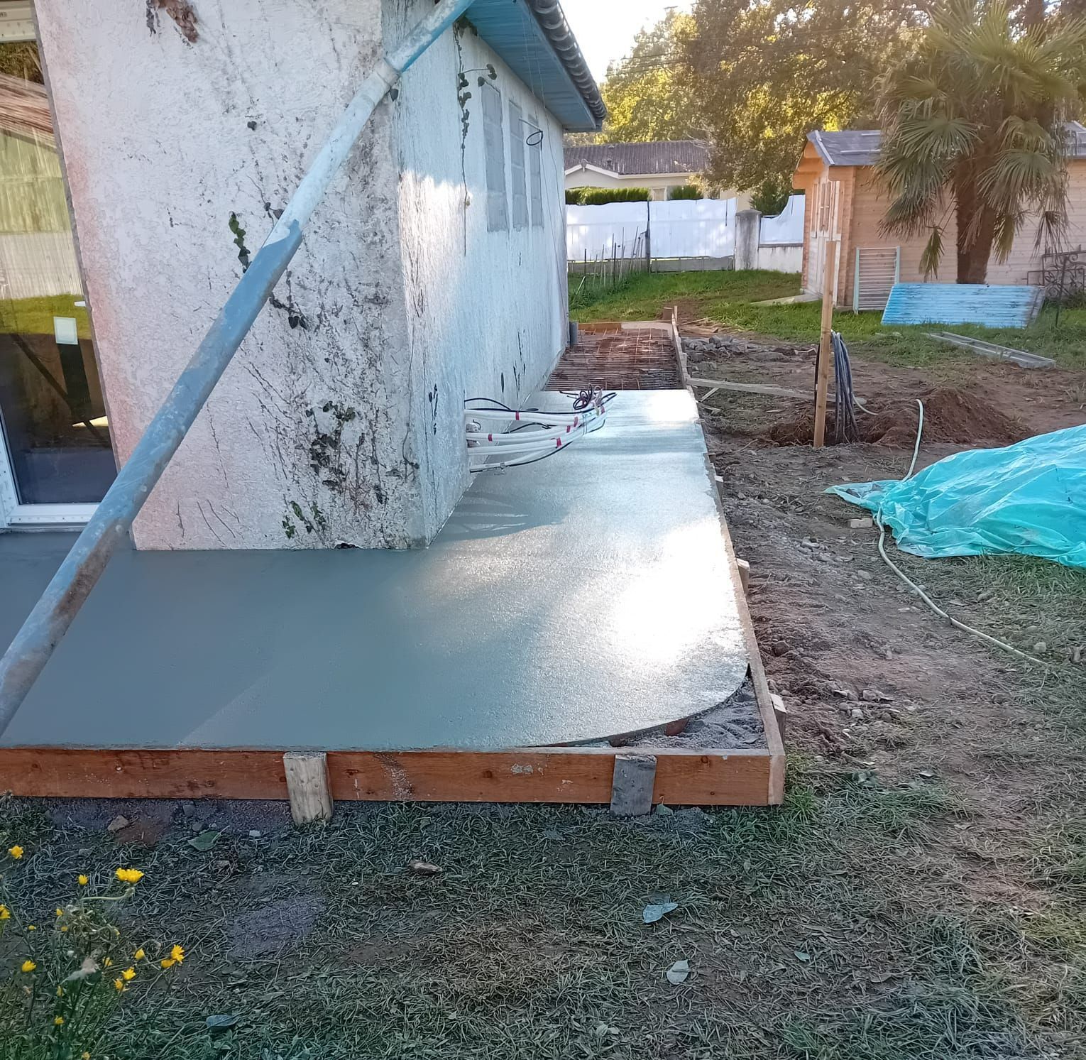 Création d'un rebord de maison
