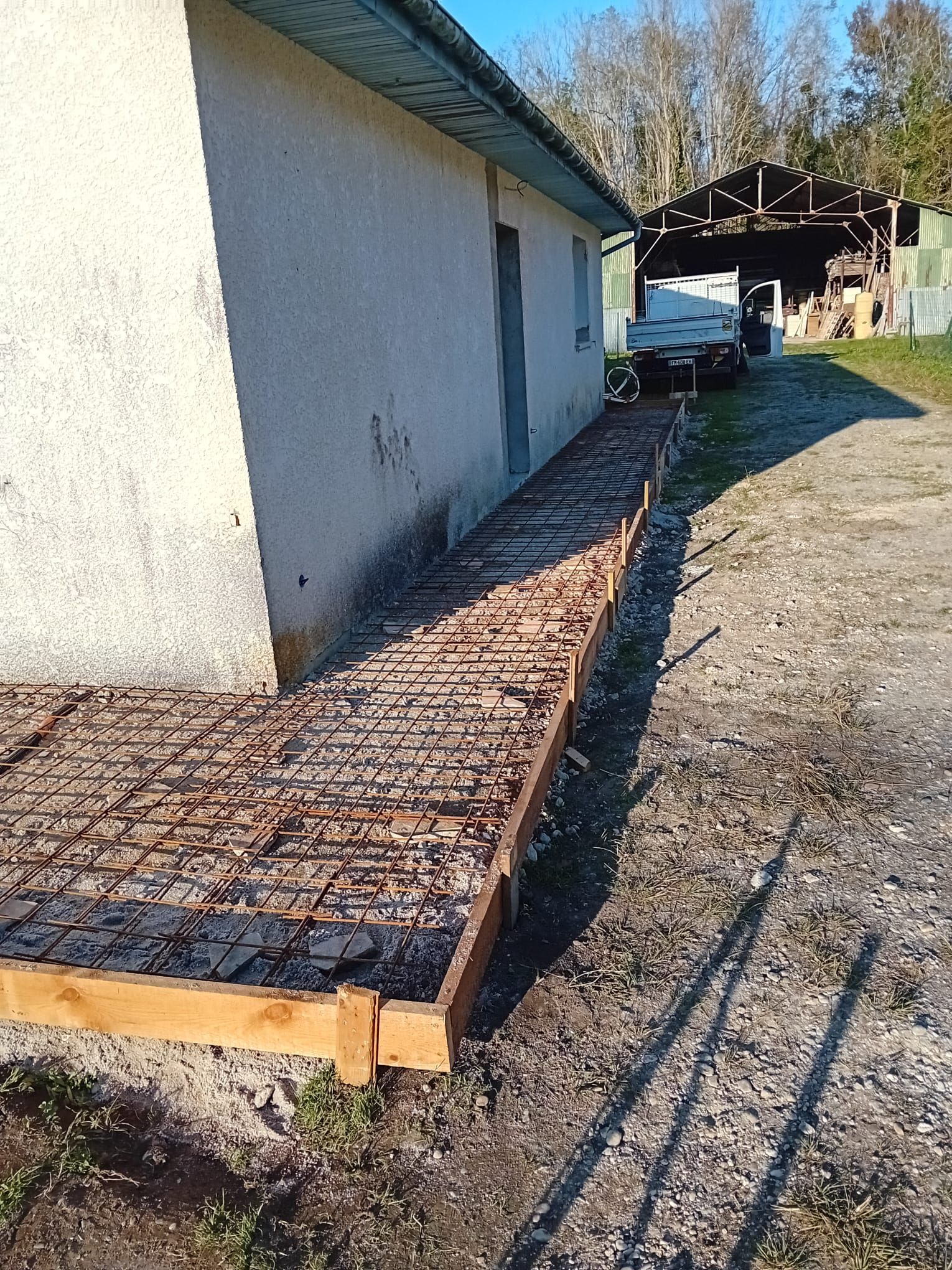 Coffrage et grillage