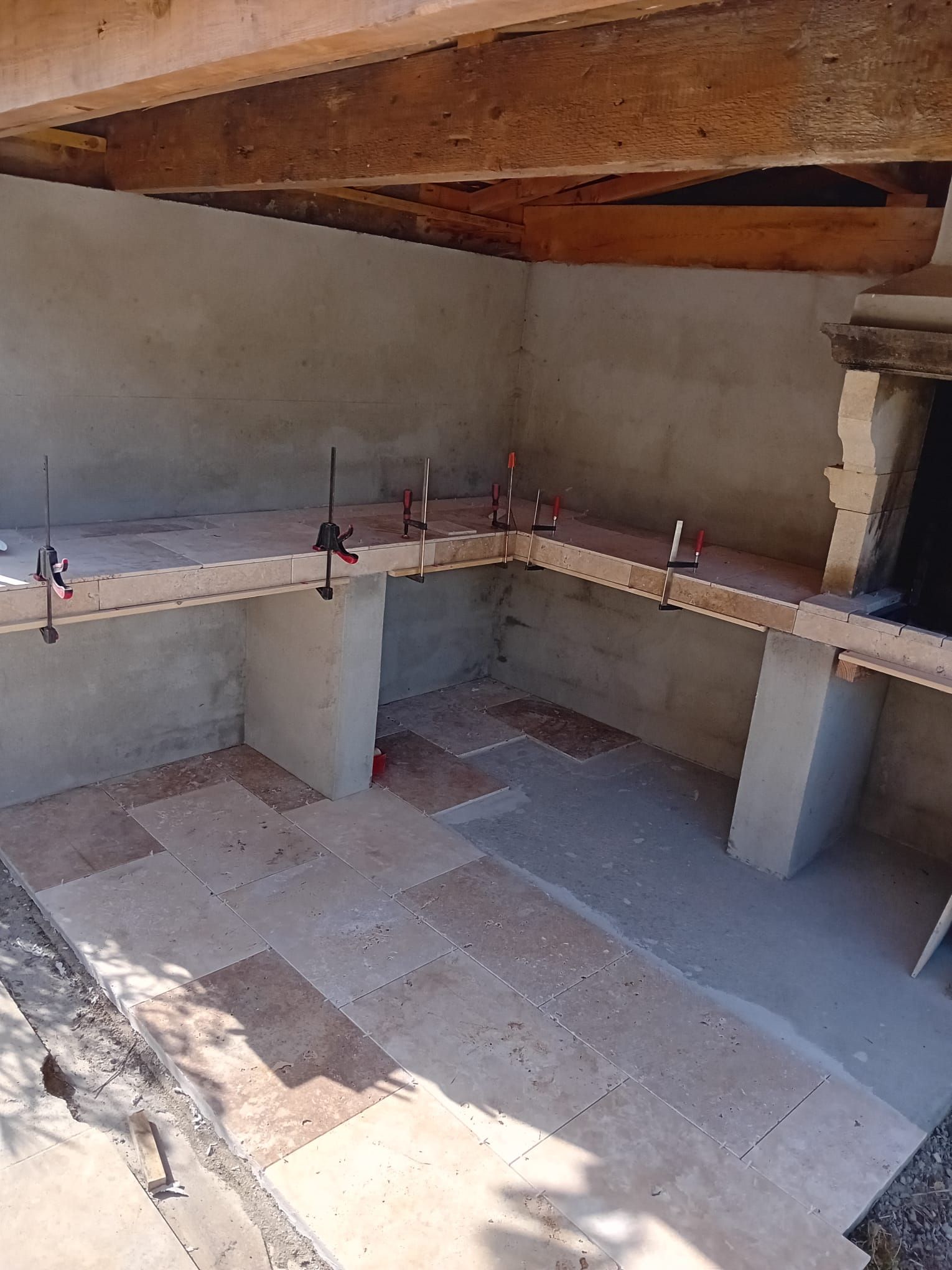 Pose e carrelage de cuisine