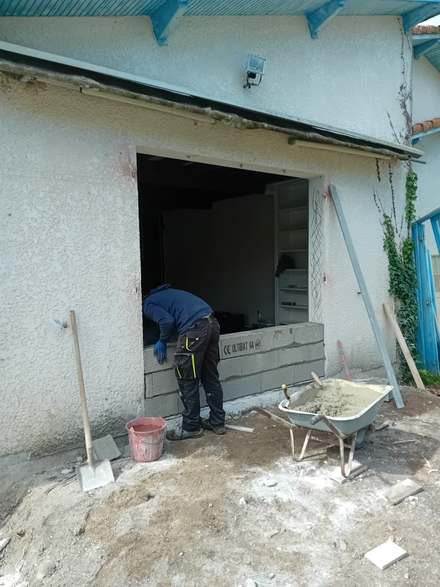 Fermeture d'une porte de garage