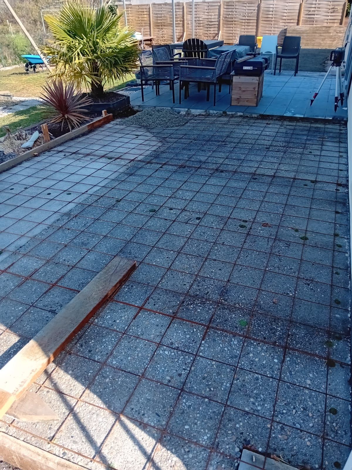 Grille pour coulage de chape