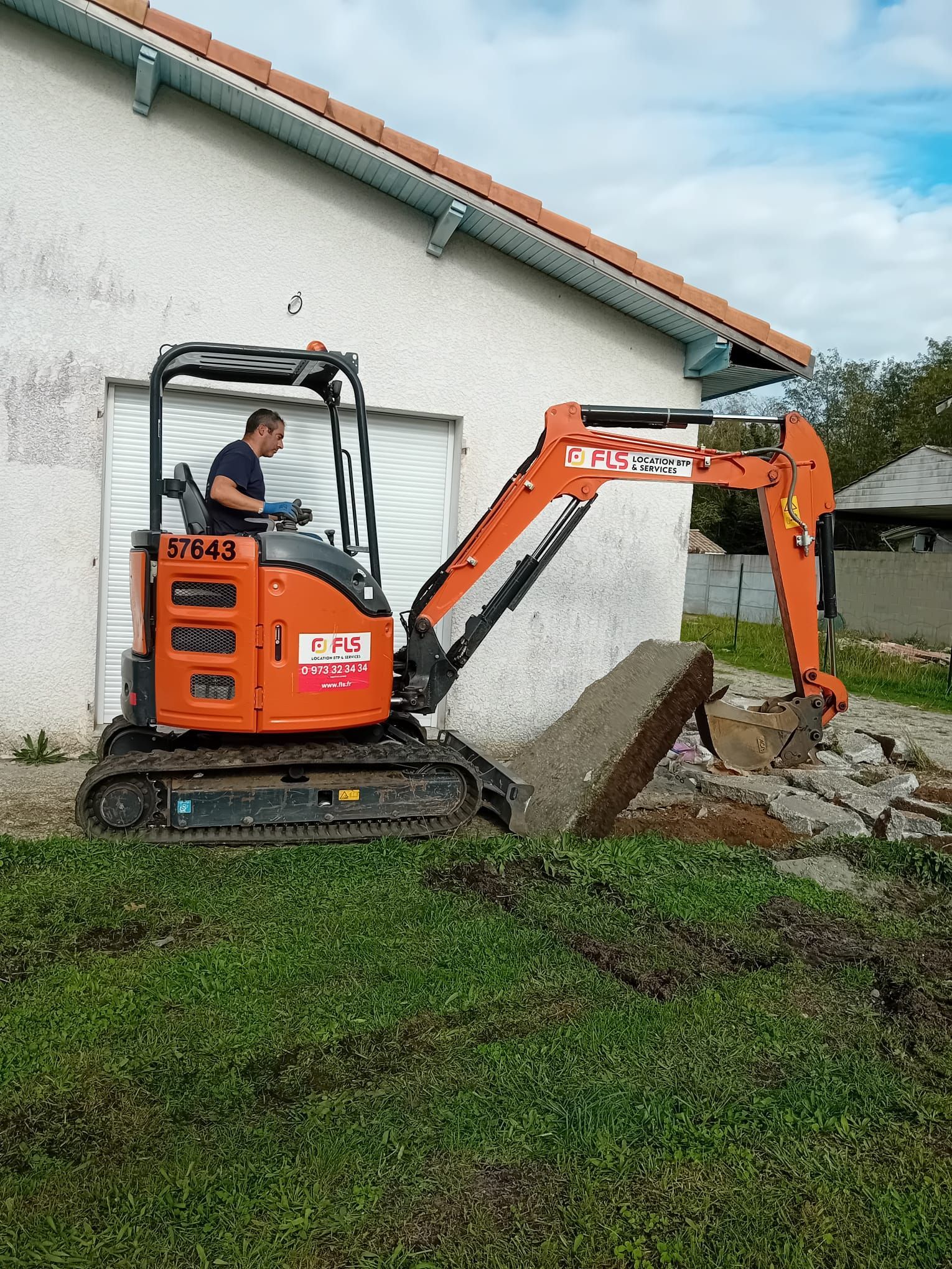 Pelle de terrassement