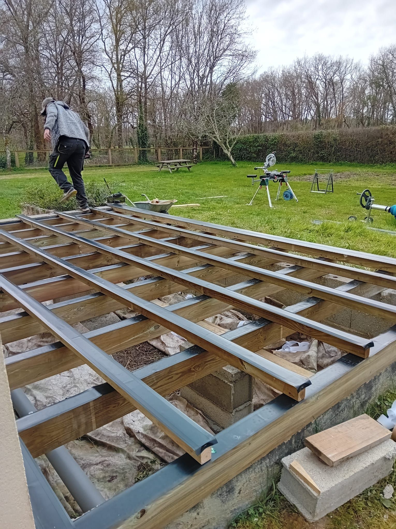 Terrasse en constuction