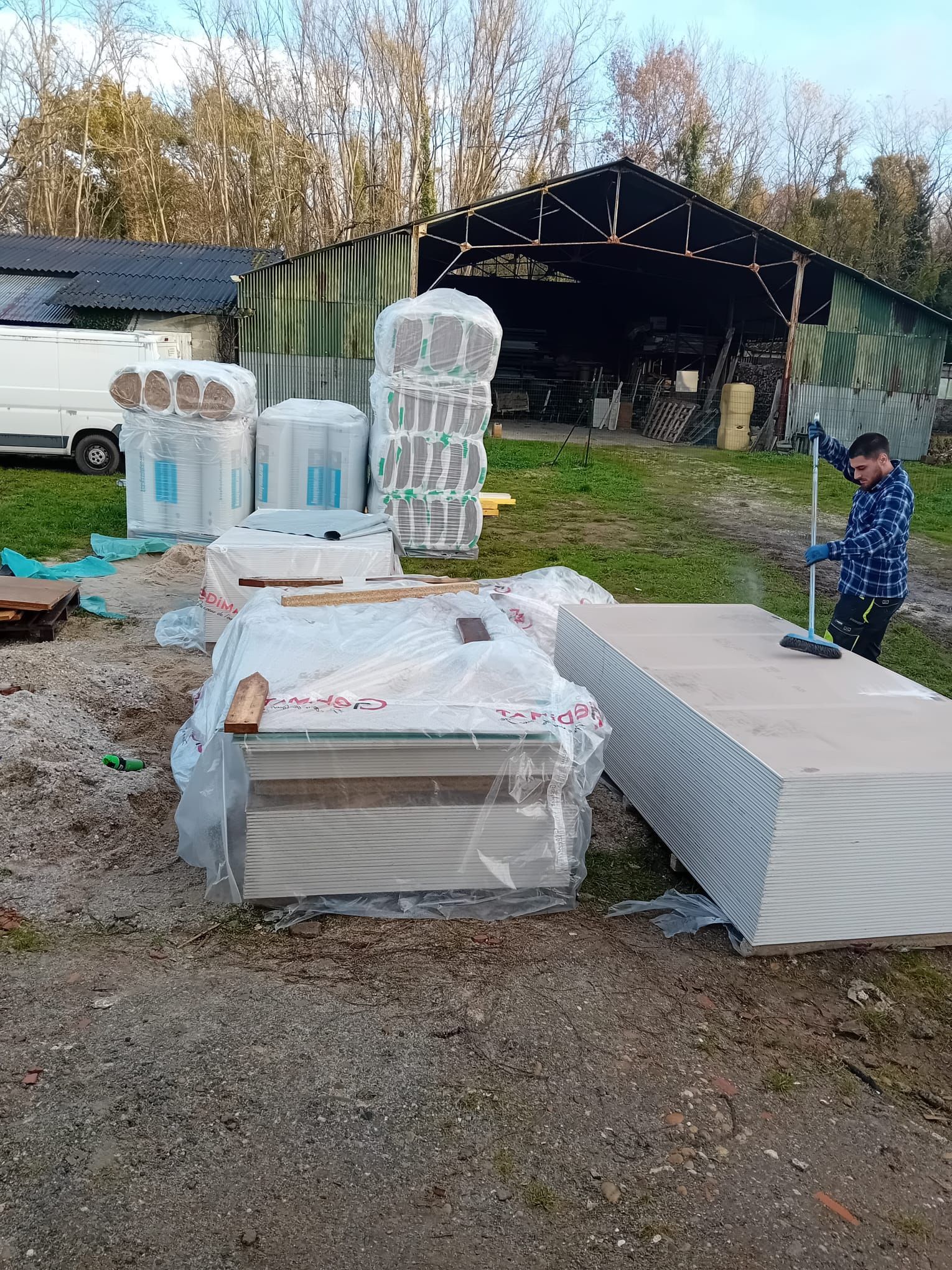 Matériaux d'isolation et de placo