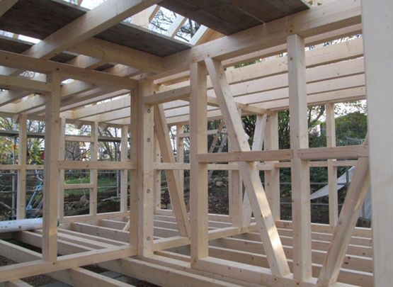 Holzkonstruktion der Zimmerei Aichinger GmbH & Co. KG