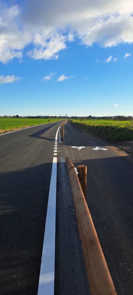 Glissière de sécurité avec piste cyclable en double sens