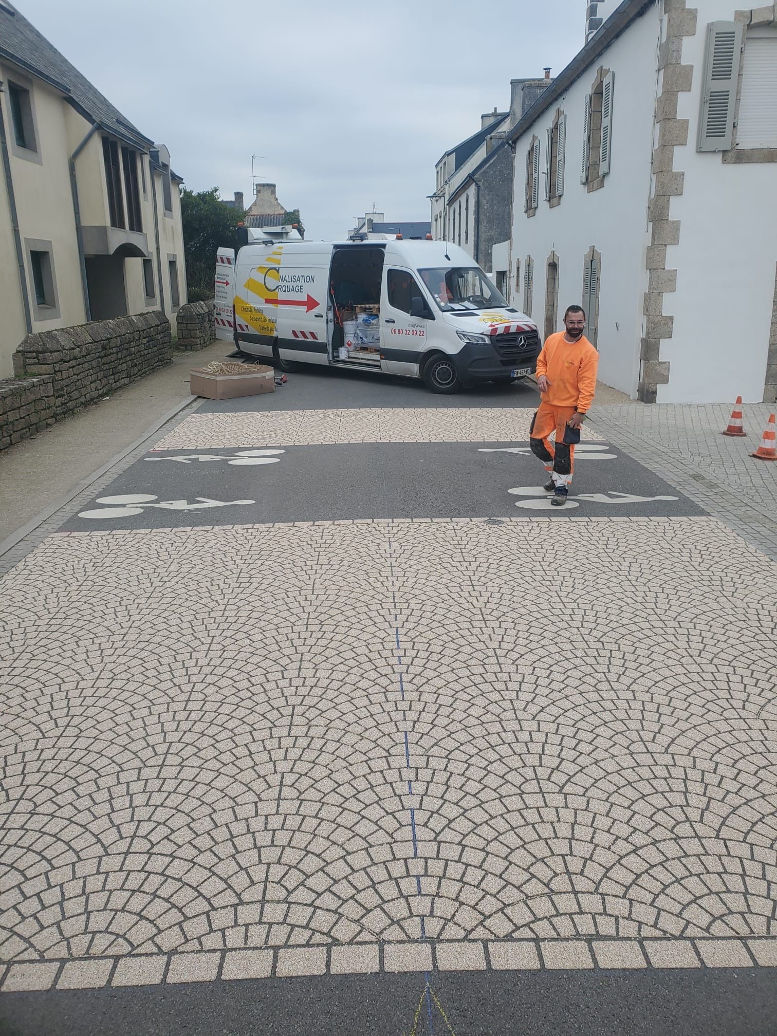 Pavé matricé - aménagement de bourg