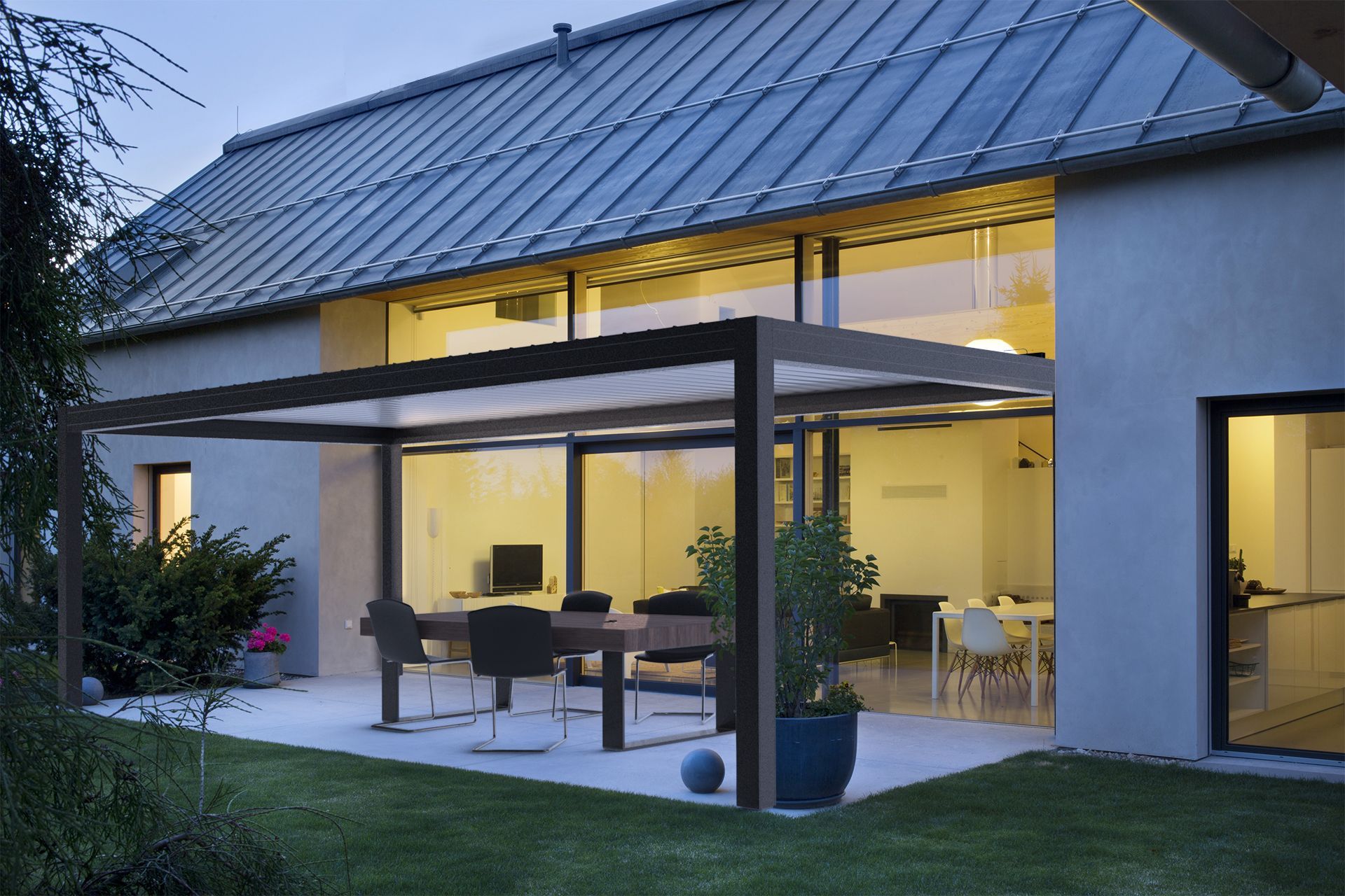 Pergola grise de la marque Panama