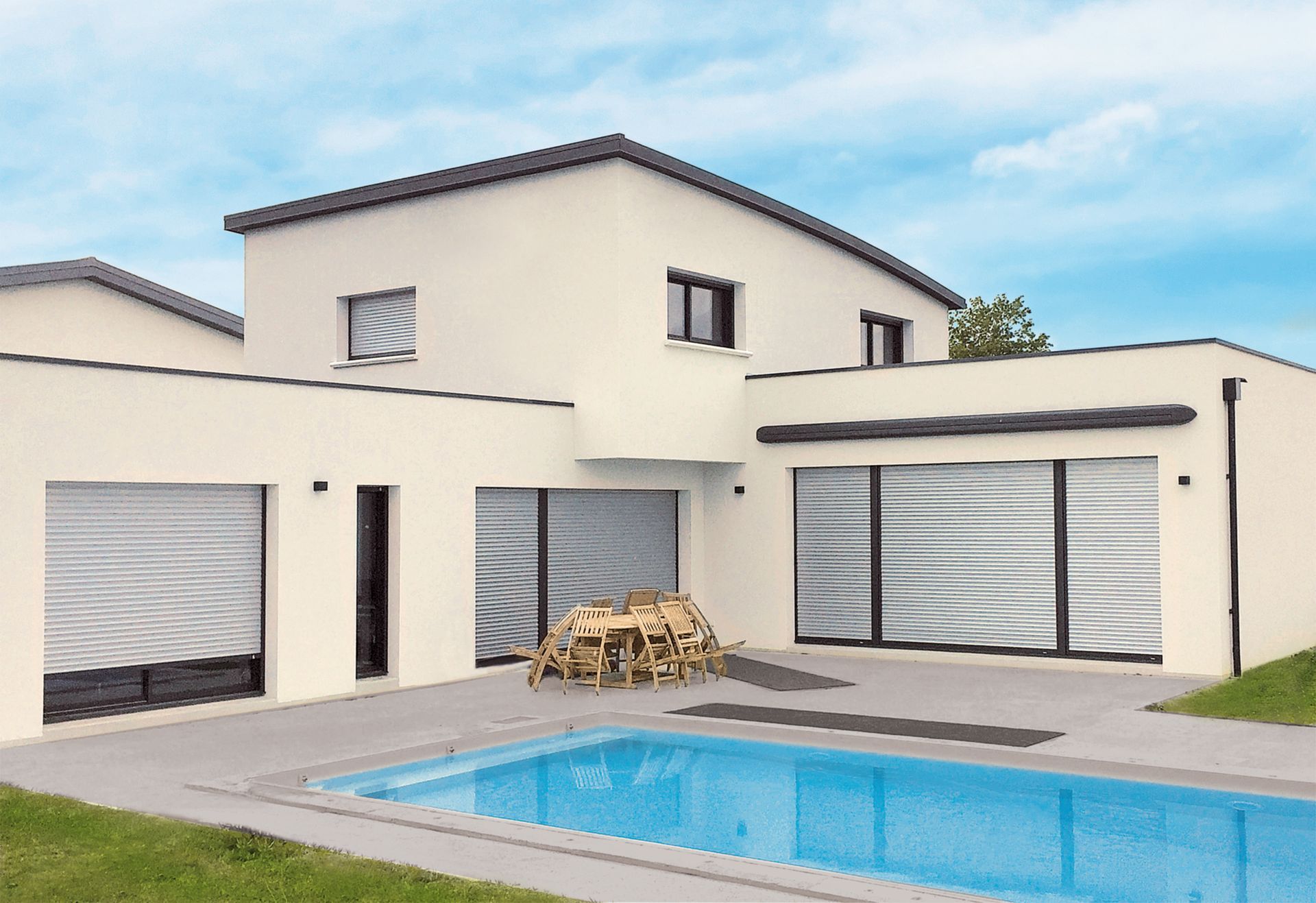 Volets roulants pour une grande maison