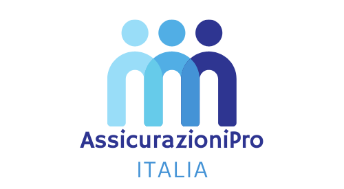 Un logo per assicurazionipro italia con tre persone che si tengono per mano