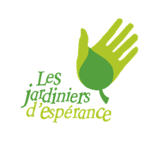 Green hand holding a leaf, with text 